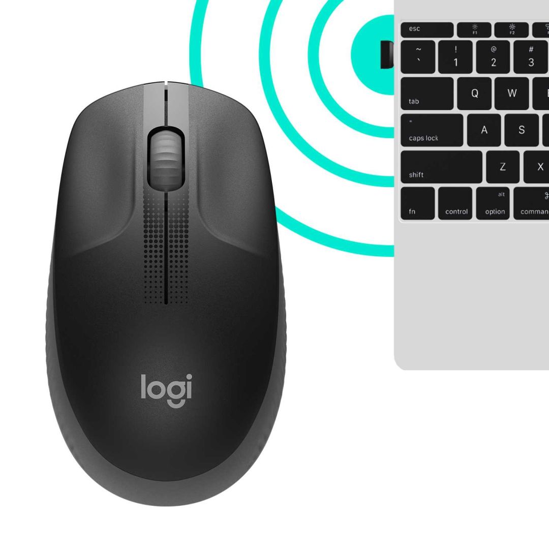 Мышь беспроводная полноразмерная Logitech M190 Charcoal (M/N: MR0087 / CU0019)