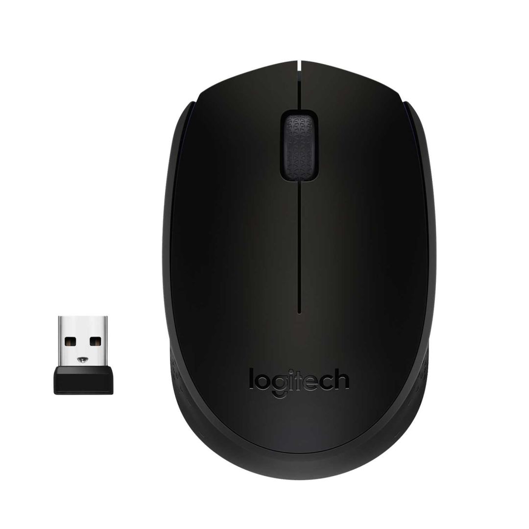 Мышь беспроводная Logitech B170 Black (черная, оптическая, 1000dpi, 2.4 GHz