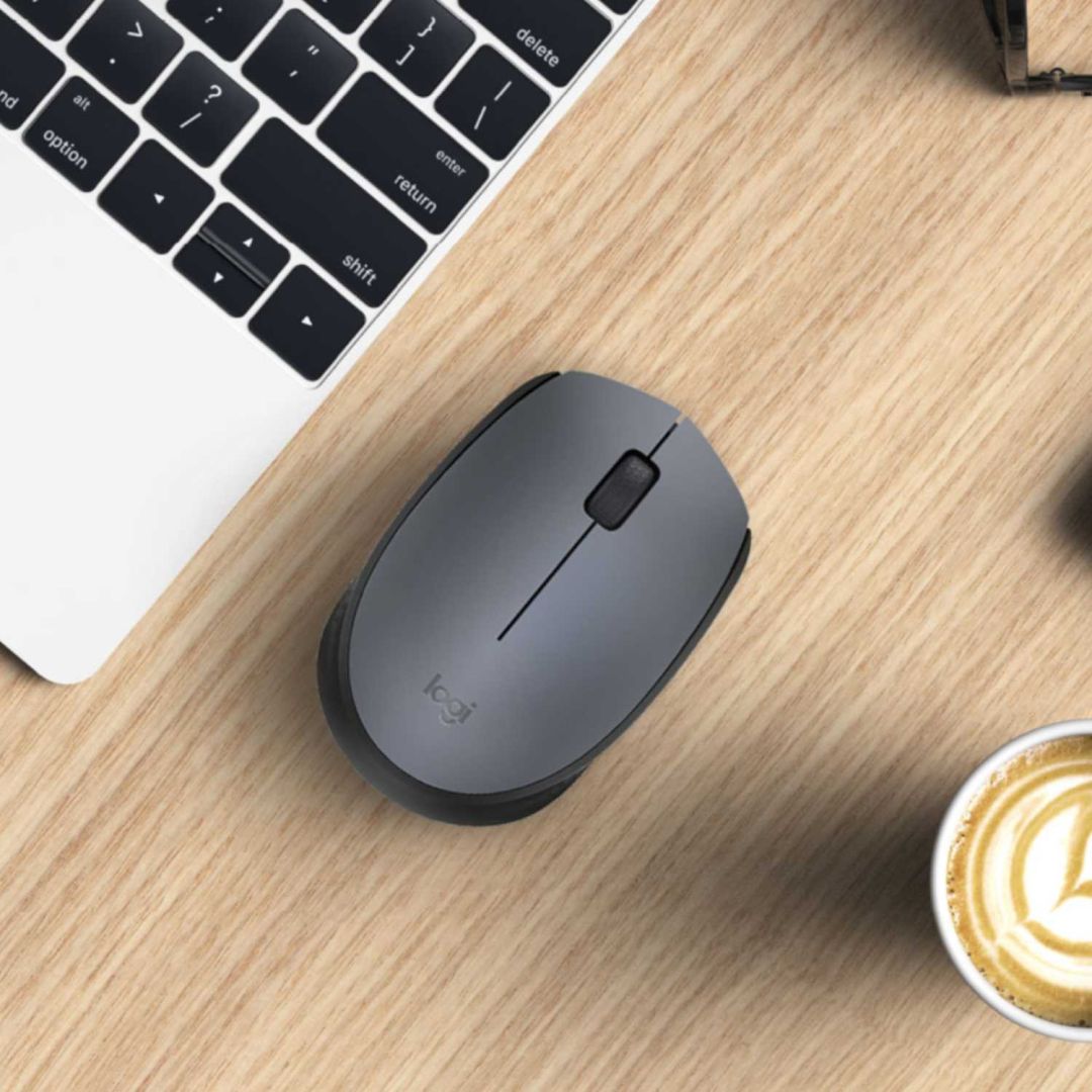 Мышь беспроводная Logitech M170 Grey (серая, оптическая, 1000dpi, 2.4 GHz