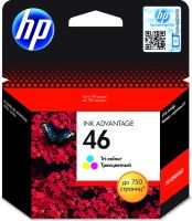 Картридж струйный HP №46 CZ638AE трехцветный для Deskjet Ink Advantage 2020hc Printer Картридж струйный HP №46 CZ638AE трехцветный для Deskjet Ink Advantage 2020hc Printer