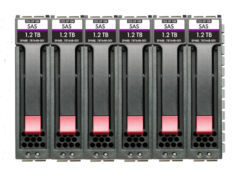 HPE MSA 7.2TB SAS 12G Enterprise 10K SFF (2.5in) M2 3yr Wty 6-pack HDD Bundle