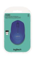 Мышь беспроводная Logitech M280 Blue (синяя, оптическая, 1000dpi, 2.4 GHz Мышь беспроводная Logitech M280 Blue (синяя, оптическая, 1000dpi, 2.4 GHz