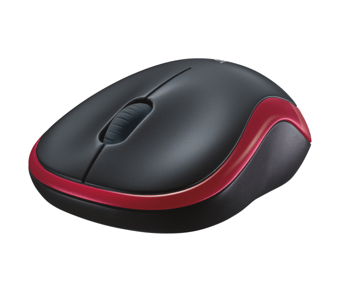 Мышь беспроводная Logitech M185 Red (красная, оптическая, 1000dpi, 2.4 GHz