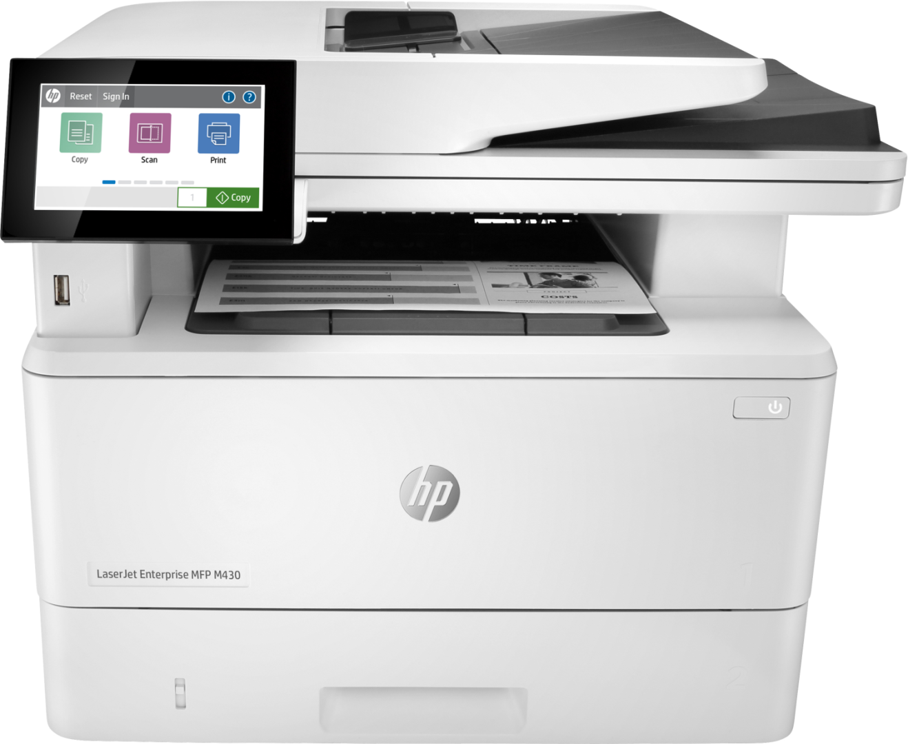 МФУ HP 3PZ55A LaserJet Enterprise MFP M430f Printer