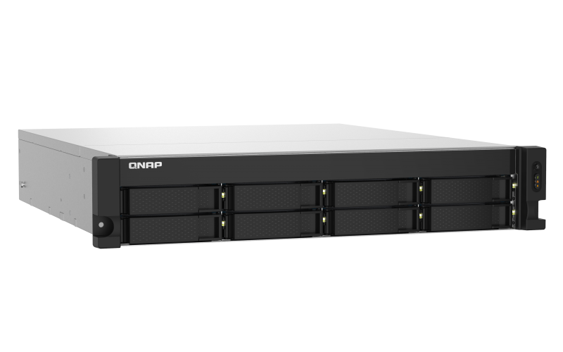 Сетевое оборудование QNAP TS-832PXU-RP-4G Сетевой RAID-накопитель, 8 отсеков 3,5"