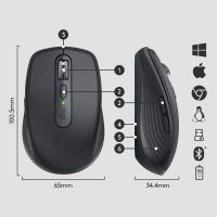 Мышь беспроводная Logitech MX ANYWHERE 3 - GRAPHITE - 2.4GHZ Мышь беспроводная Logitech MX ANYWHERE 3 - GRAPHITE - 2.4GHZ