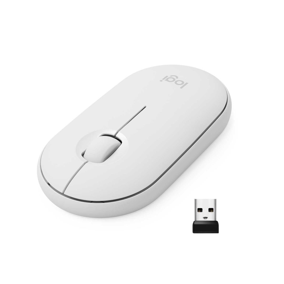 Мышь беспроводная Logitech Pebble M350 Off-White (M/N: MR0075 / C-U0010)