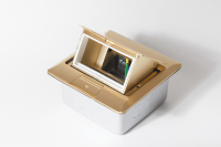 Люк на 2 поста (45х45), латунь, с металлической коробкой, IP44 Люк на 2 поста (45х45), латунь, с металлической коробкой, IP44