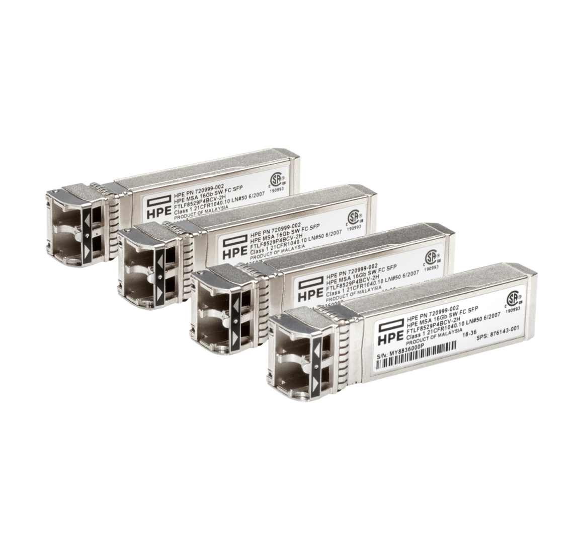 HPE MSA 16Gb SW FC SFP 4pk XCVR