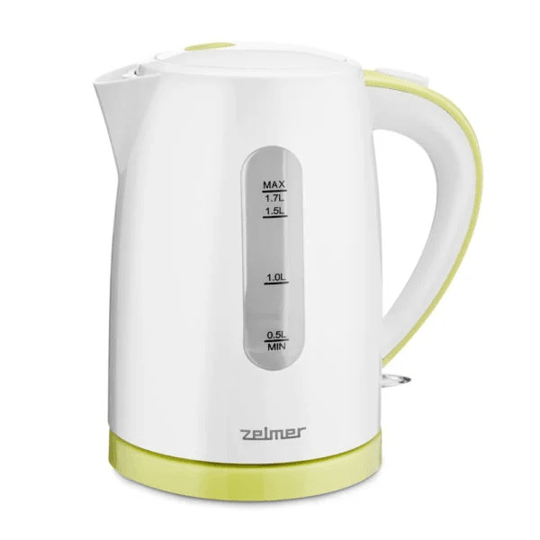Электрический чайник Zelmer ZCK7616L цвет Белый/Лайм срок гарантии 2 года