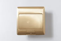 Люк на 2 поста (45х45), латунь, с металлической коробкой, IP44 Люк на 2 поста (45х45), латунь, с металлической коробкой, IP44