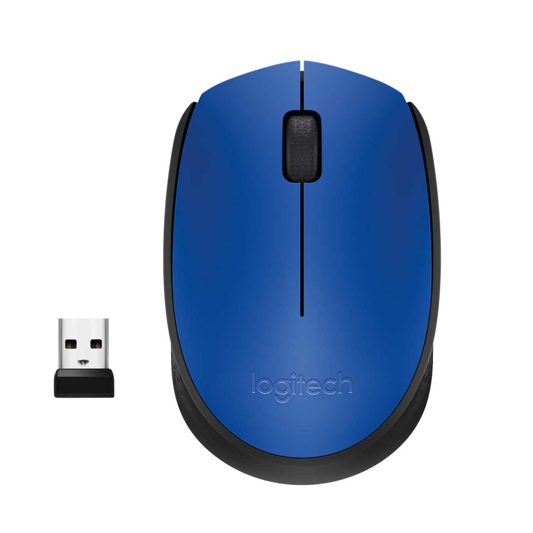 Мышь беспроводная Logitech M171 Blue (синяя, оптическая, 1000dpi, 2.4 GHz