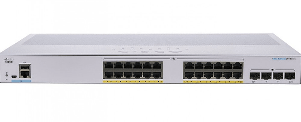 CBS250 Smart 24-port GE, PoE, 4x10G SFP+