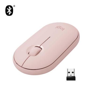 Мышь беспроводная Logitech Pebble M350 Rose (M/N: MR0075 / C-U0010)