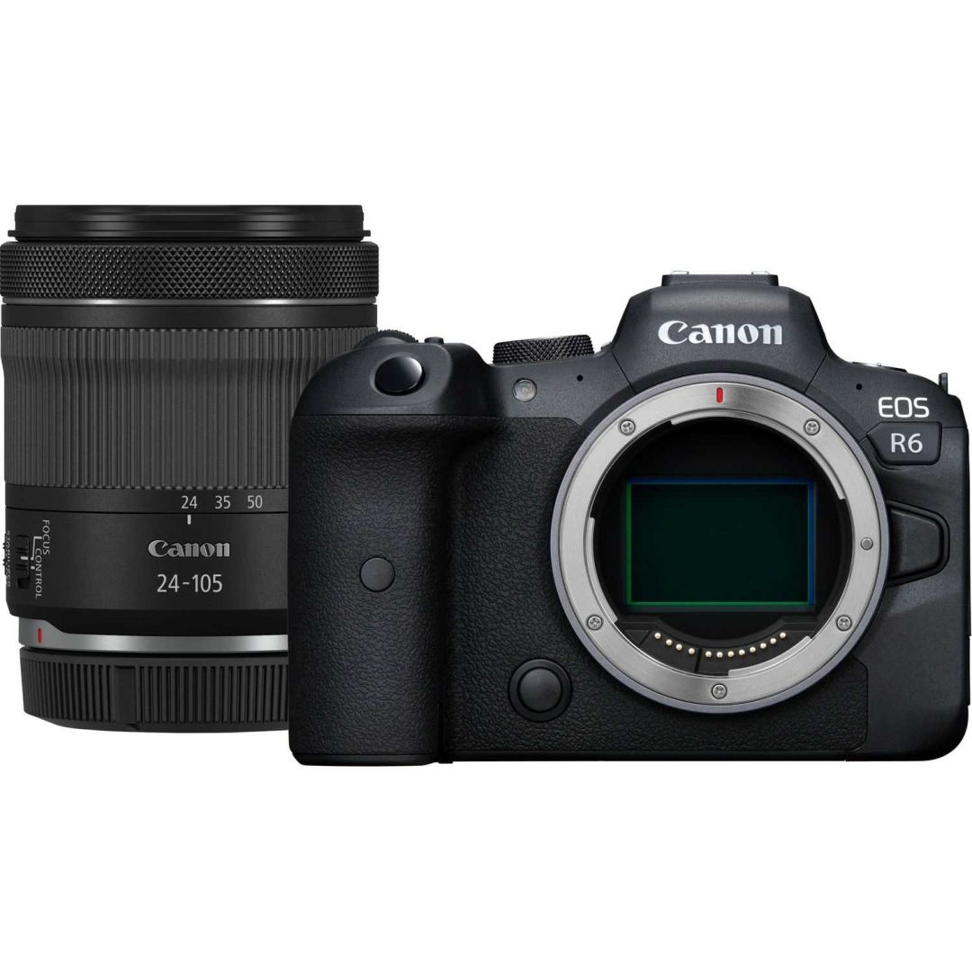 Фотоаппарат цифровой беззеркальный Canon EOS R6 RF24-105mm F4-7.1 IS STM KIT черный