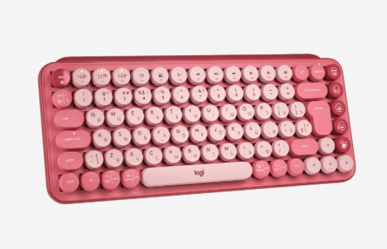 Клавиатура беспроводная Logitech POP KEYS, Heartbreaker Rose (M/N: YR0080/CU0021)