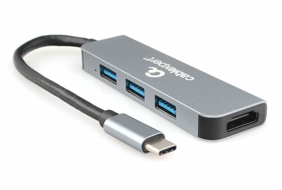 Комбо-адаптер интерфейсов USB-C 2-в-1