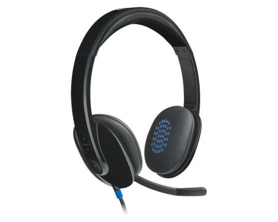 Гарнитура Logitech H540 (USB, элементы управления на наушнике, кабель 1.8м) (M