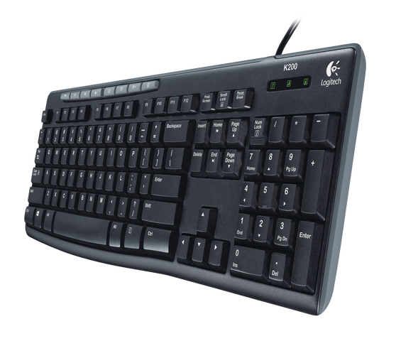 Клавиатура Logitech K200 черная