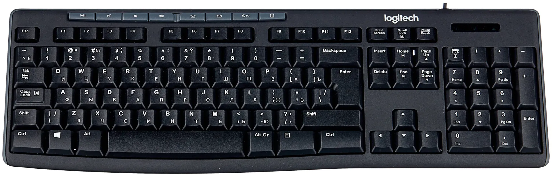 Клавиатура Logitech K200 черная